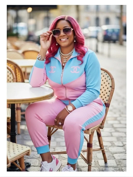 SUNGLASSES: Luxury Pink Ombré & Golden Gradient Oversized w/Monogram, NWOT - Picture 8 of 17